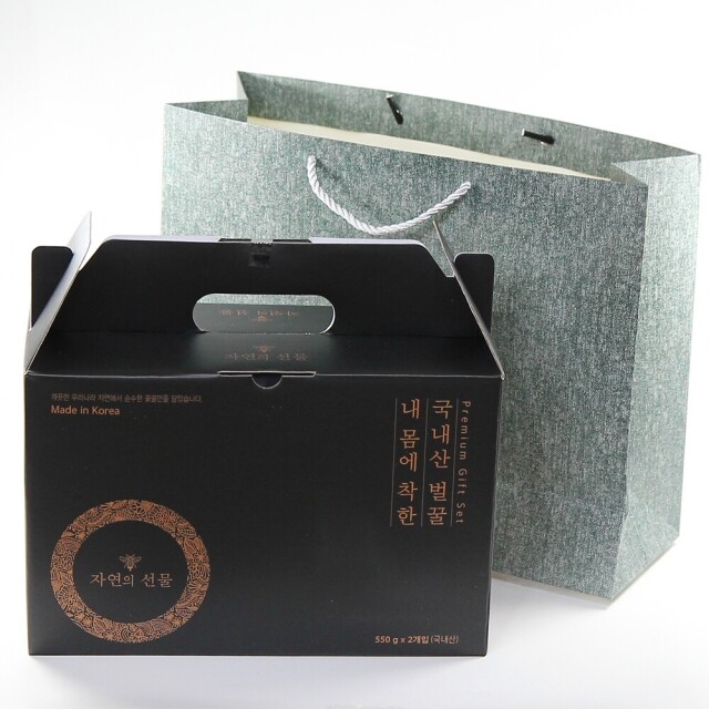 농업회사법인 설악산허니팜(주),설악산허니팜 머그벌꿀2종세트 (아카시아꿀 550g + 밤꿀 550g)