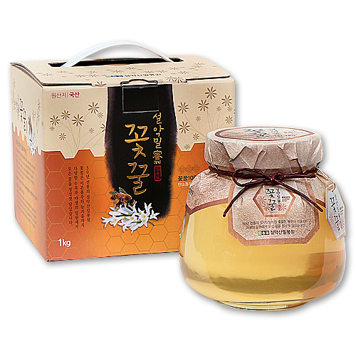 농업회사법인 설악산허니팜(주),설악산허니팜 아카시아 꿀단지1kg